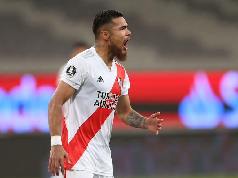 Paulo Díaz se ganó todos los aplausos de los hinchas de River tras el primer tiempo ante Palmeiras por Copa Libertadores