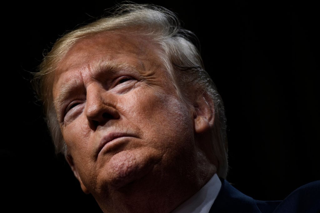 El mandatario electo de Estados Unidos, el republicano Donald Trump, durante un evento.