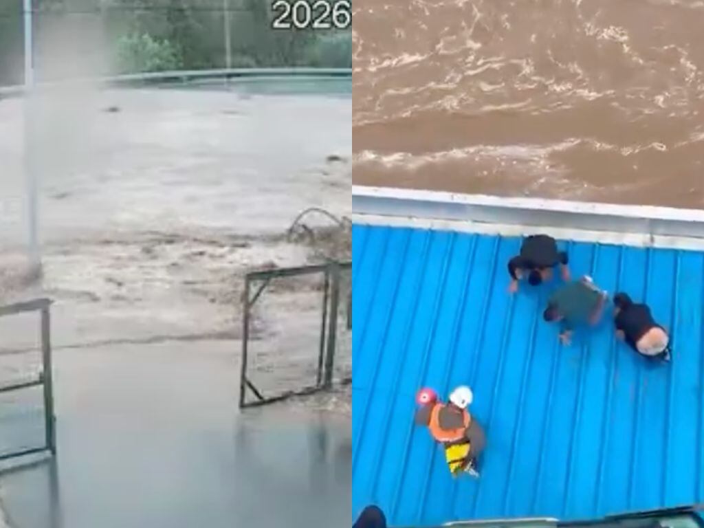 📹 | Dramáticos videos muestran desborde de ríos y quebradas en región de Coquimbo: evacuaciones y rescates en Ovalle