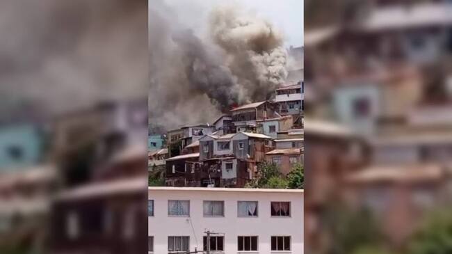 incendio en Valparaíso