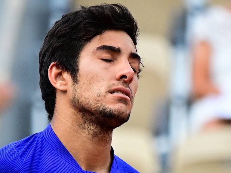 Cristian Garín cayó