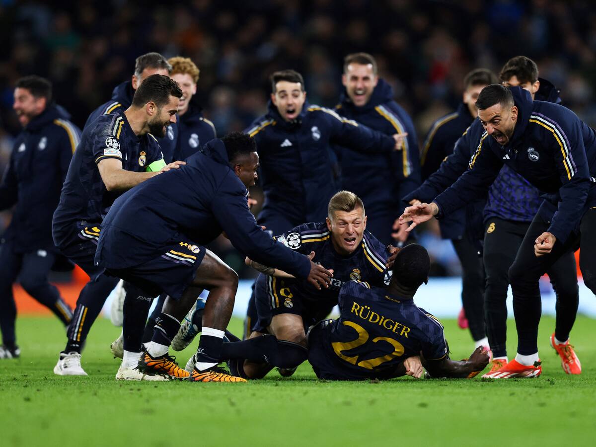 Real Madrid da la sorpresa en Inglaterra y eliminó al Manchester City de la Champions League