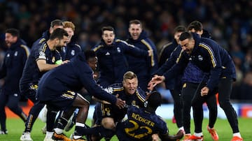 Real Madrid da la sorpresa en Inglaterra y eliminó al Manchester City de la Champions League
