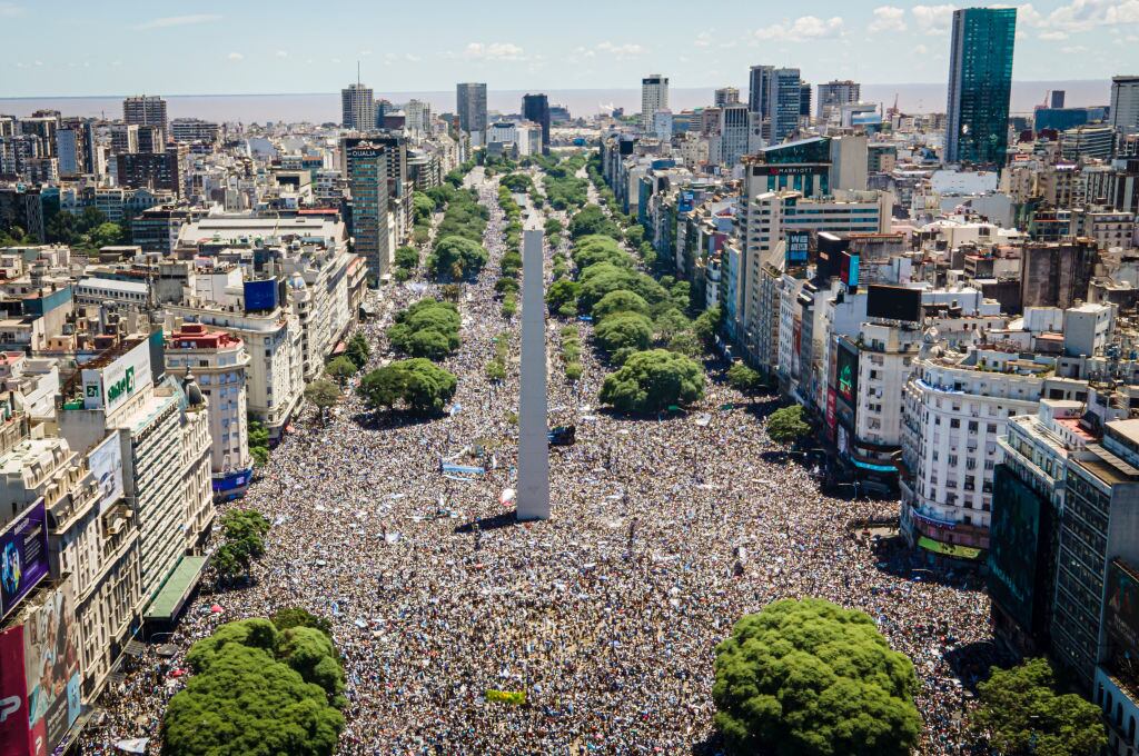 Las personas llenaron el centro de Buenos Aires