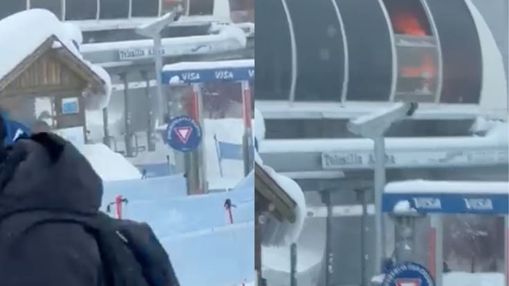 Alerta en La Parva: incendio obliga a suspender funcionamiento de andarivel durante masiva jornada de nieve