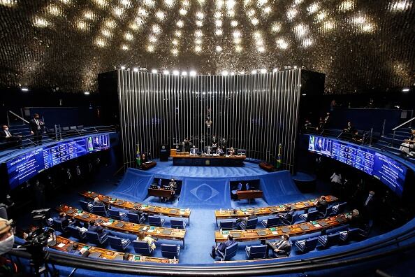 La sala del senador brasilero en la ciudad de Brasilia