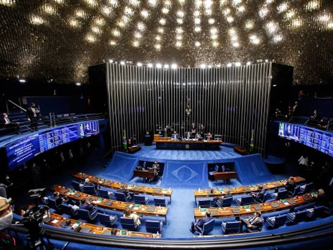 La sala del senador brasilero en la ciudad de Brasilia