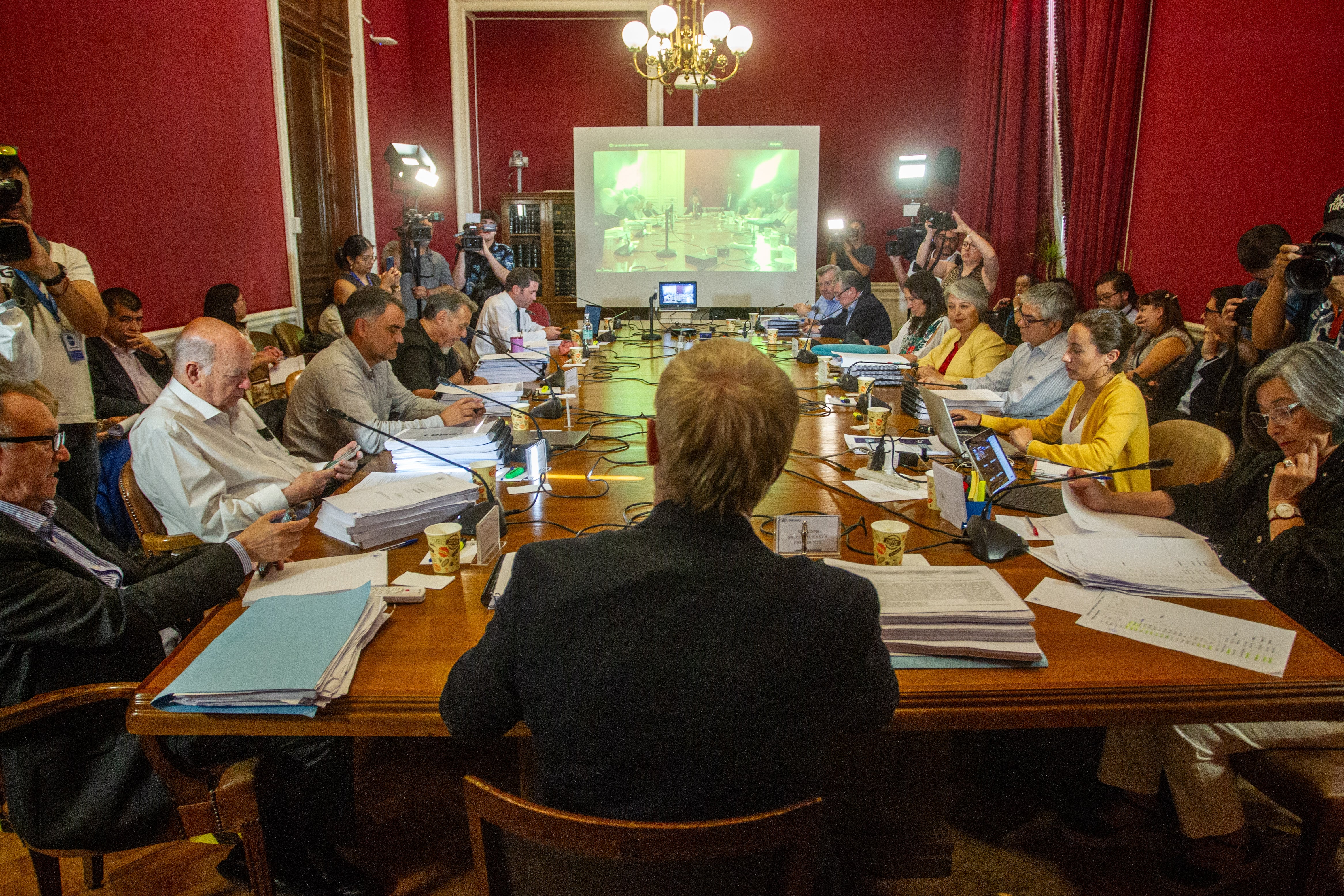 25 DE ENERO DE 2025 / SANTIAGOComisión de Hacienda continúa con el estudio en particular a la reforma de pensiones, iniciativa que cursa su segundo trámite en el Senado.
FOTO: LUKAS SOLIS /AGENCIAUNO