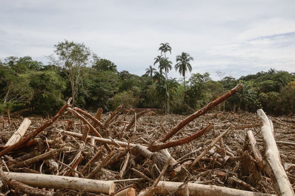 Imagen de la destrucción al medio ambiente que se observa en Caquetá