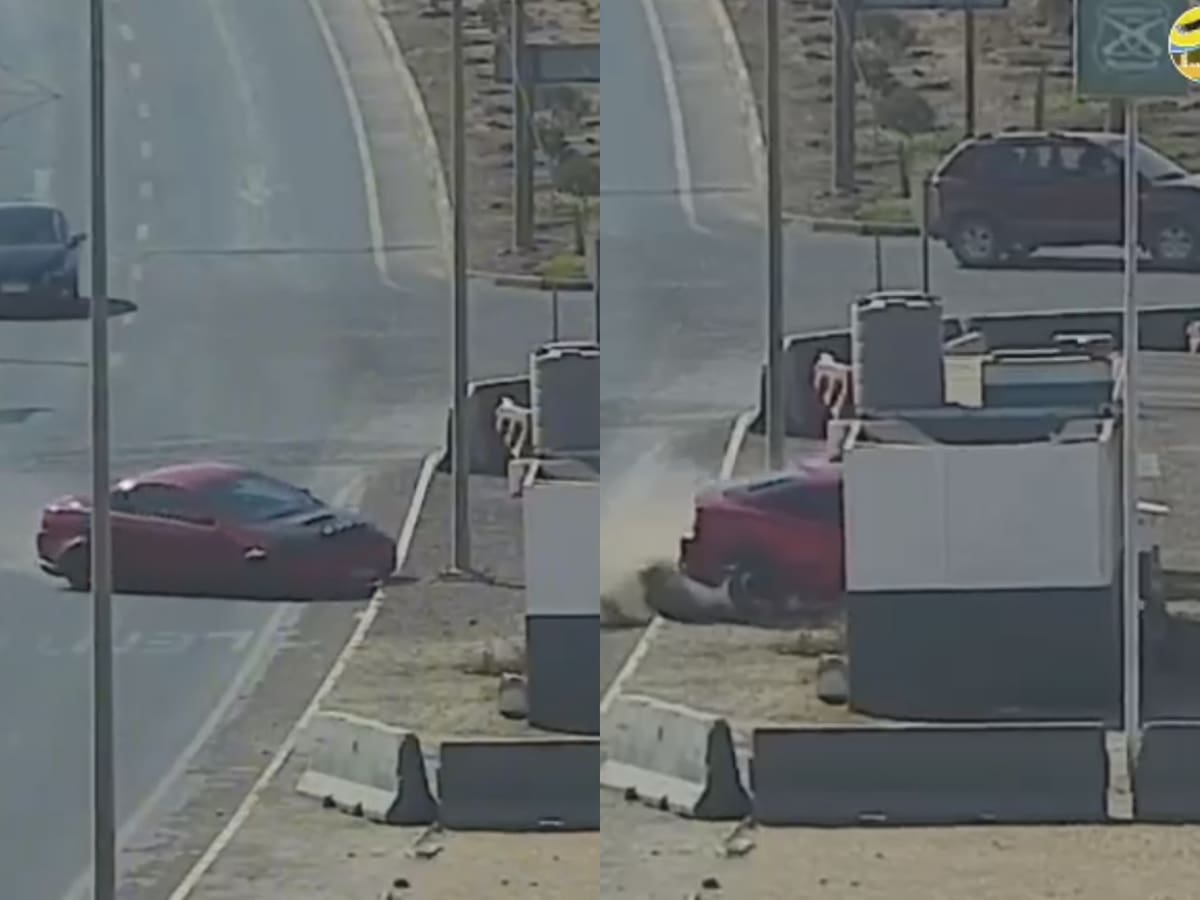 Impacto en Alto Hospicio: auto choca y termina incrustado en garita de Carabineros