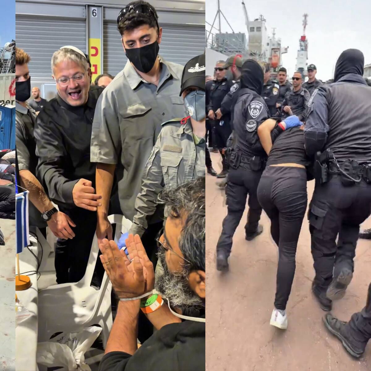 Maniatados y hacinados: ministro israelí publica video humillando a activistas detenidos de la Flotilla Global Sumud