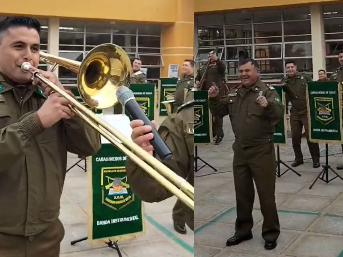 Causaron la locura del público: Carabineros protagonizan tierno momento al interpretar el hit viral de TikTok “Pedro” para niños de un colegio
