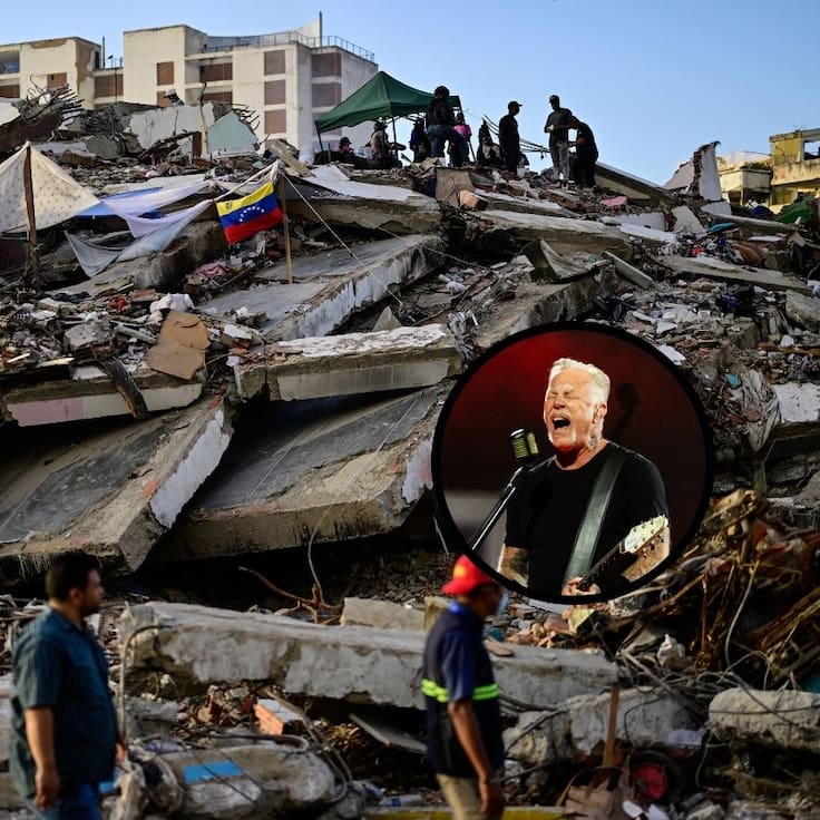 El noble gesto de Metallica: la aplaudida donación para las víctimas de la tragedia en Venezuela