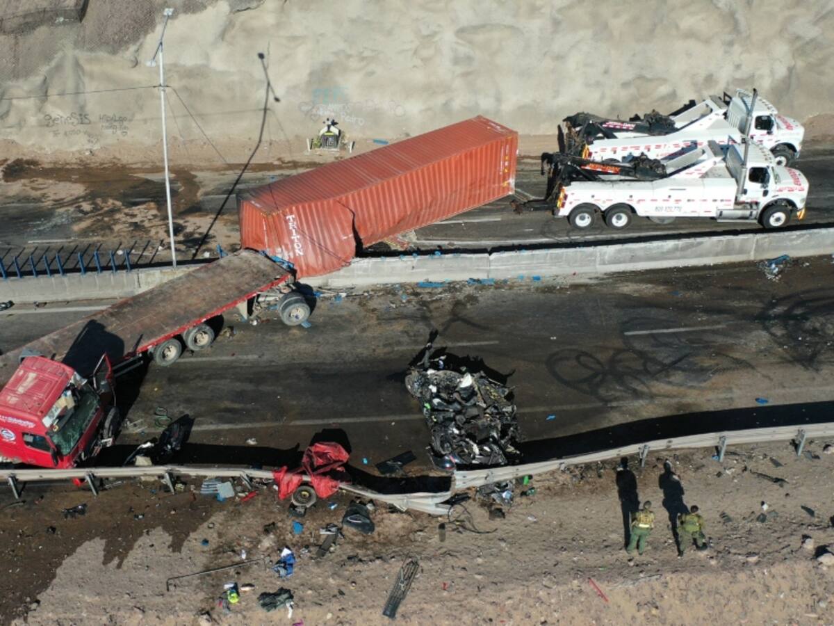 Detienen a chofer de camión que causó fatal choque múltiple en ruta de Alto Hospicio