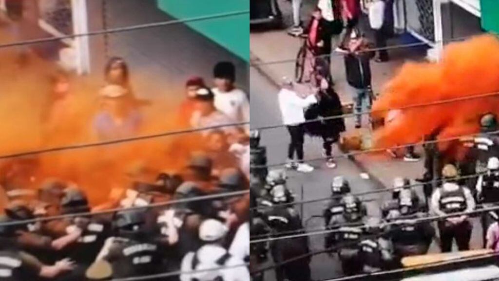 ataque con merkén a Carabineros