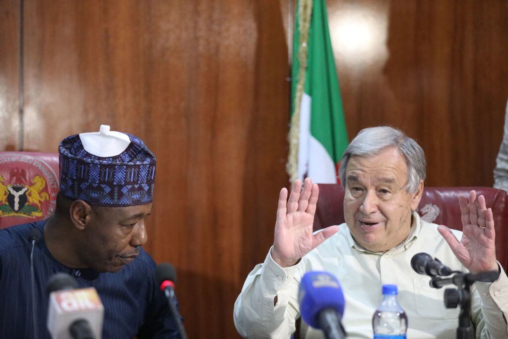 Antonio Guterres de ONU en visita oficial a Nigeria