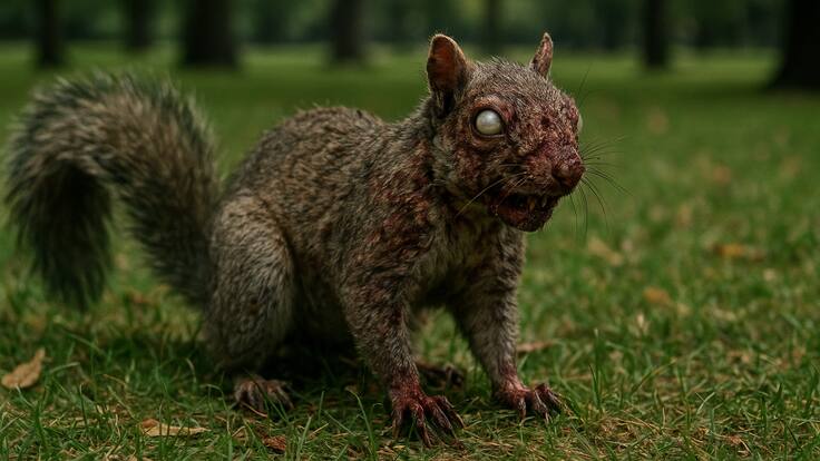 ¿Competencia para los conejos? Reportan avistamiento de “ardillas zombies” en Estados Unidos