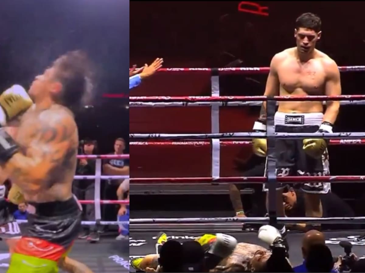 Streamer chileno consigue un brutal KO en velada de boxeo de influencers: se embolsó millonario premio por el golpe