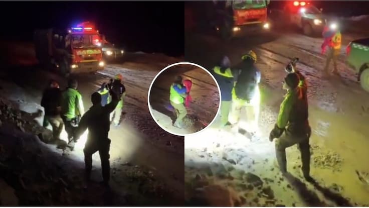 Derrumbe por lluvias en plena noche dejó a 8 personas atrapadas en San Pedro de Atacama