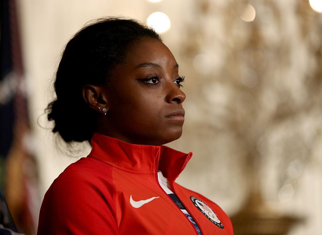 La gimnasta estadounidense Simone Biles