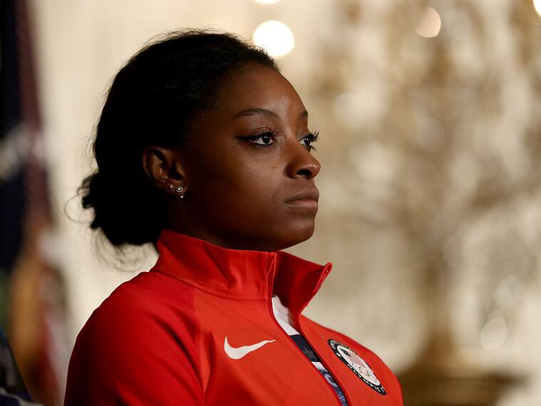 La gimnasta estadounidense Simone Biles