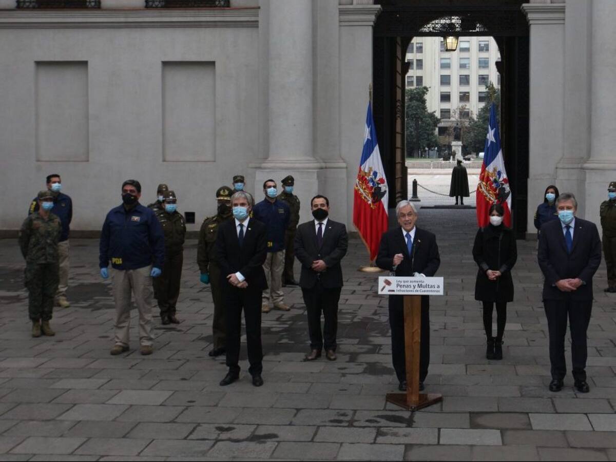 Presidente Piñera promulgó ley que endurece las sanciones a quienes no respeten las medidas sanitarias