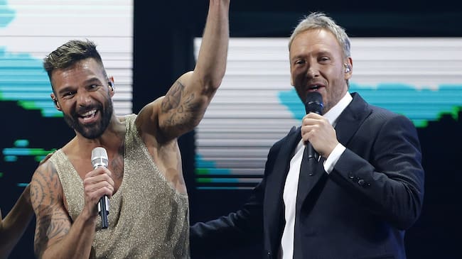 Ricky Martin y Martín Cárcamo