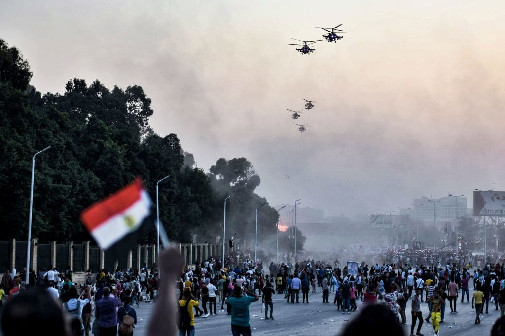 Protestas a favor de Abdel Fattah Al-Sisi