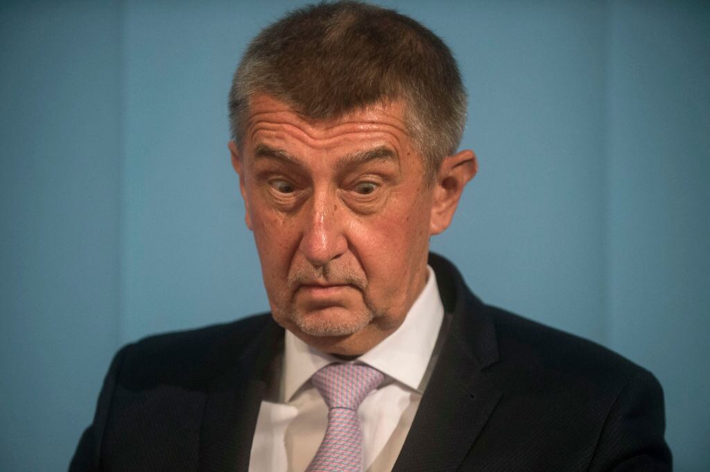 El renunciado primer ministro checo Andrej Babis
