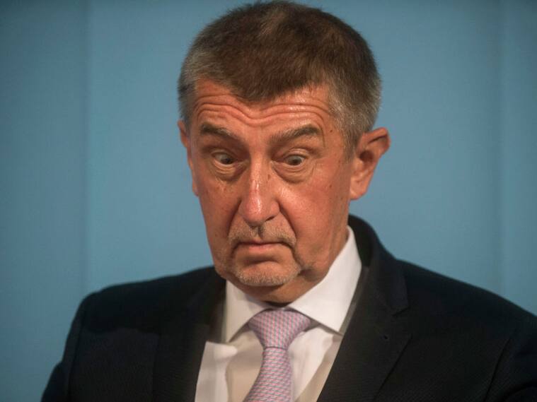 El renunciado primer ministro checo Andrej Babis