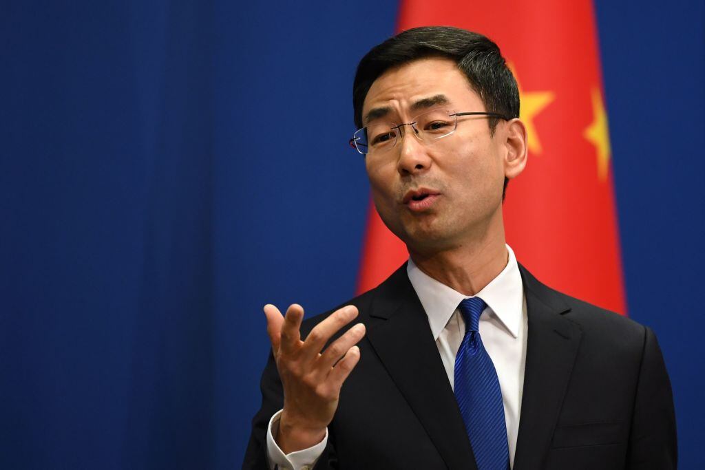 El vocero de la cancillería china Geng Shuang