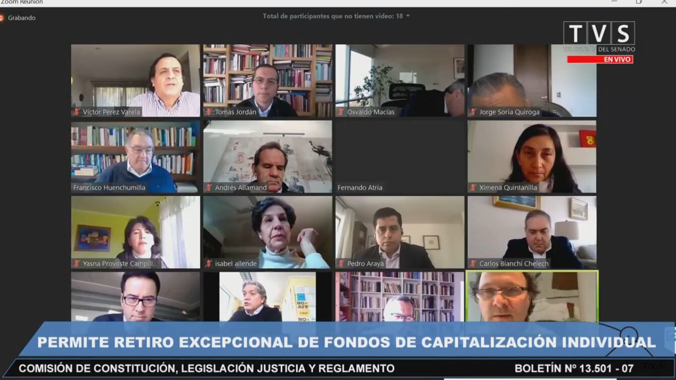 Comisión aprueba idea de legislar retiro de las AFP