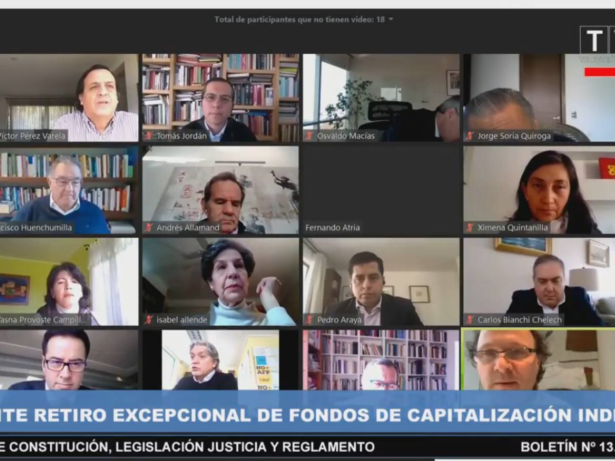 Comisión de Constitución del Senado aprueba en general retiro del 10% de fondos de las AFP por pandemia