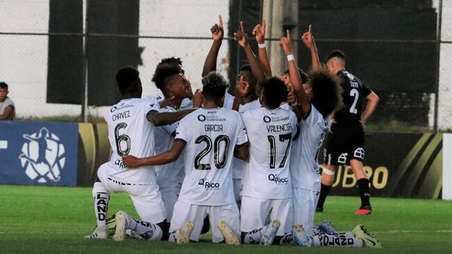 Festejo de Independiente del Valle Sub 20