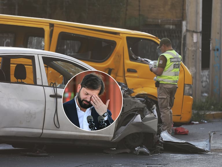 Accidente en Recoleta - Presidente Gabriel Boric