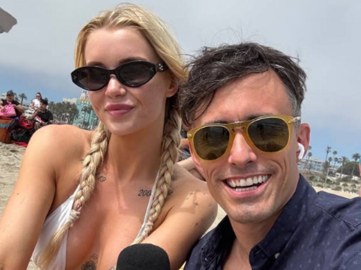 “Tenemos más finiquito que la selección”: Roberto Cox quedó encantado con influencer sueca y la piropean durante despacho en vivo