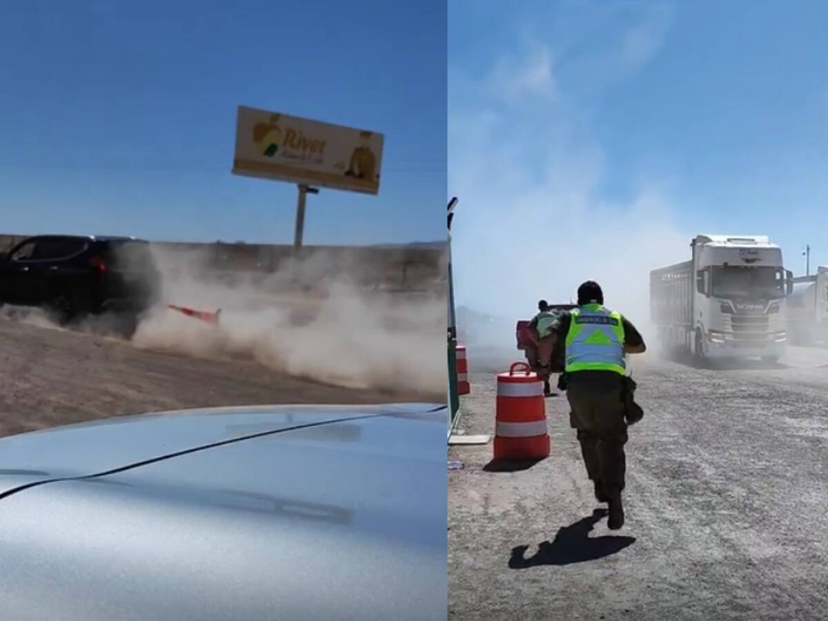 Sujeto intenta atropellar a carabinero en automóvil robado para evitar un control policial