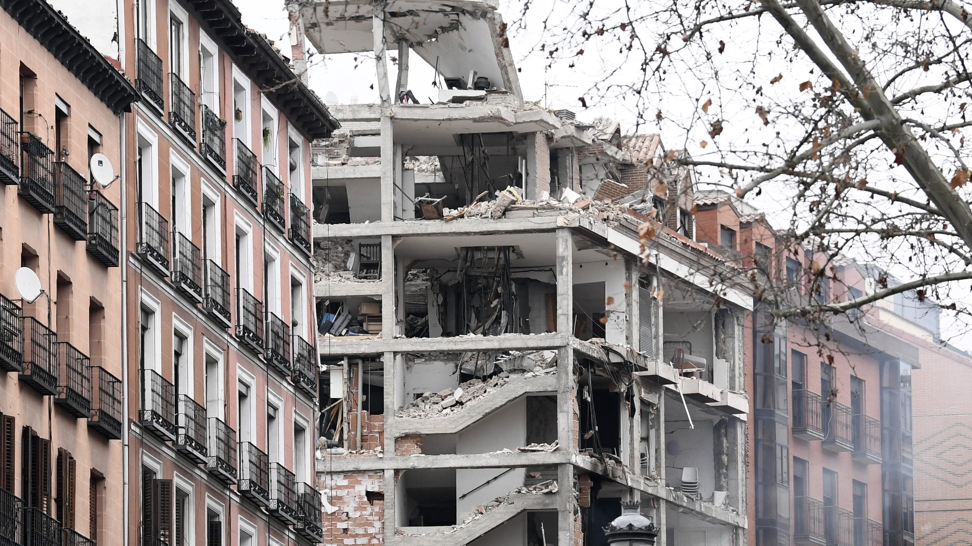 Explosión edificio Madrid, España