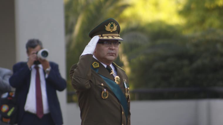 25 de Noviembre de 2020/SANTIAGOGeneral Ricardo Yáñez, durante el Acto oficial de cambio de mando del General Director de Carabineros de Chile, realizado en la Escuela de Carabineros, Comuna de Providencia.
FOTO: MAURICIO MENDEZ/ AGENCIAUNO