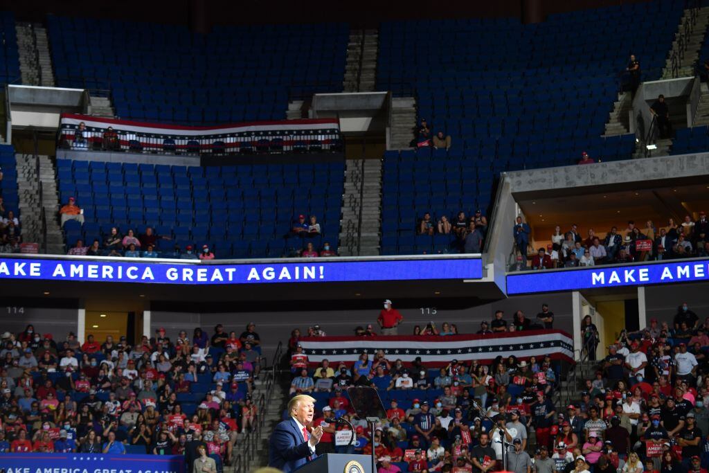 El acto de campaña de Trump en Tulsa