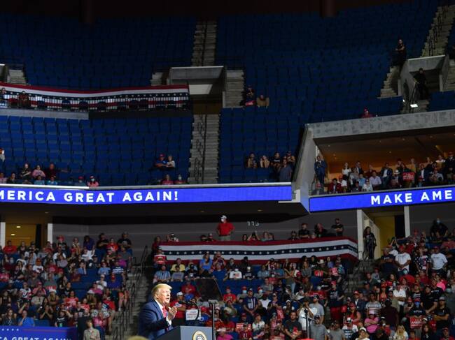 El acto de campaña de Trump en Tulsa