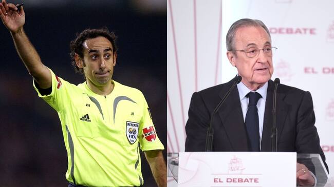 Ex árbitro español denuncia presiones del presidente del Real Madrid, Florentino Pérez