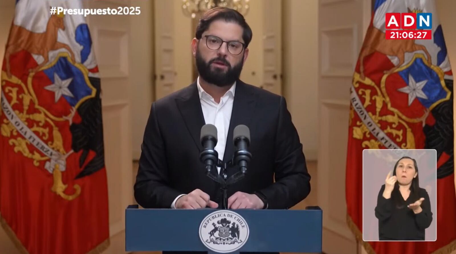 El Presidente Gabriel Boric en Cadena Nacional