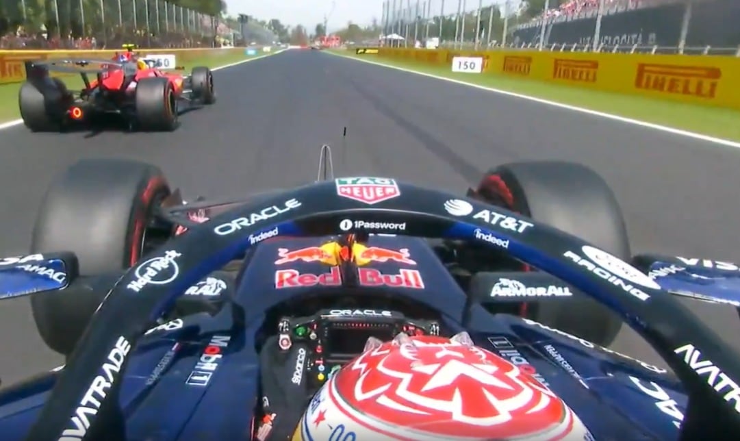 Hamilton vs Verstappen en Monza | Captura de pantalla