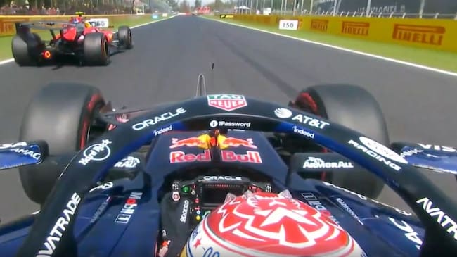 Hamilton vs Verstappen en Monza | Captura de pantalla