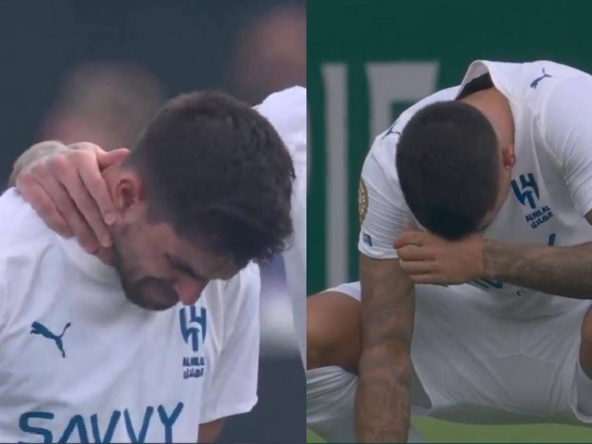 Desgarrador: Joao Cancelo y Rúben Neves rompen en llanto en el Mundial de Clubes por la muerte de Diogo Jota
