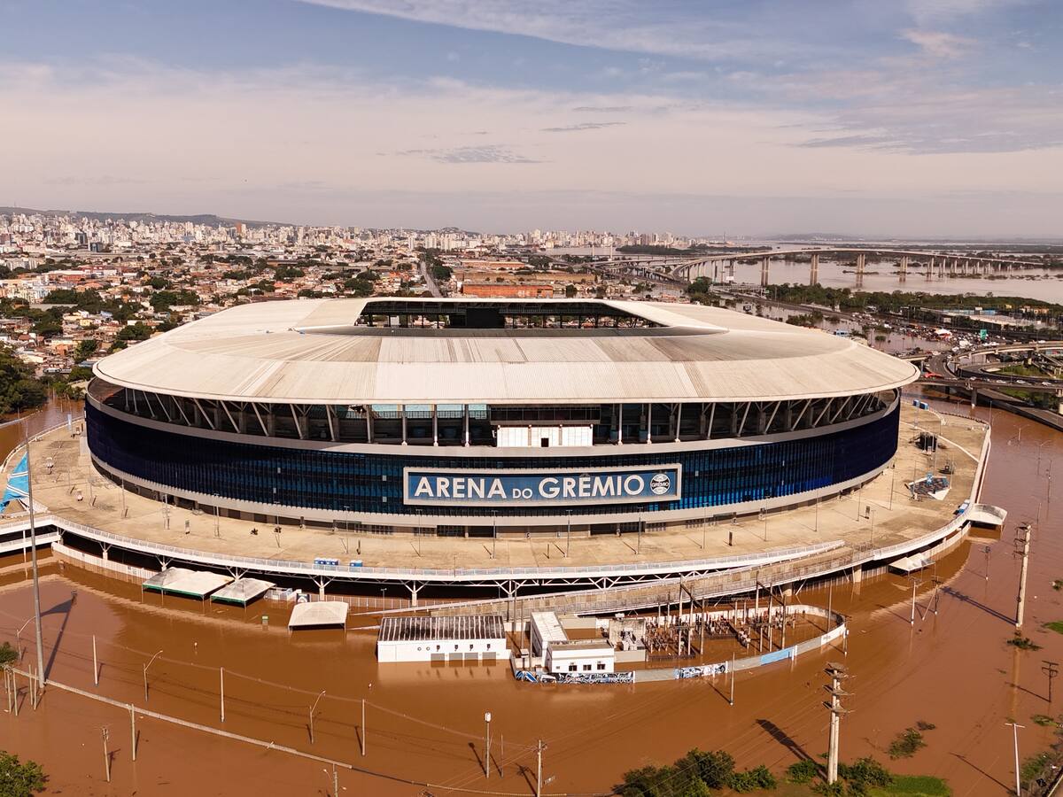 Inundaciones en Porto Alegre complican al fútbol en Brasil: solicitan paralizar el Brasileirao