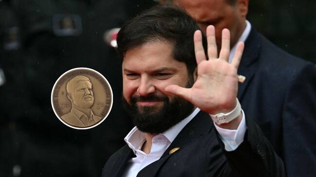 Casa de Moneda lanza a la venta medalla de Gabriel Boric