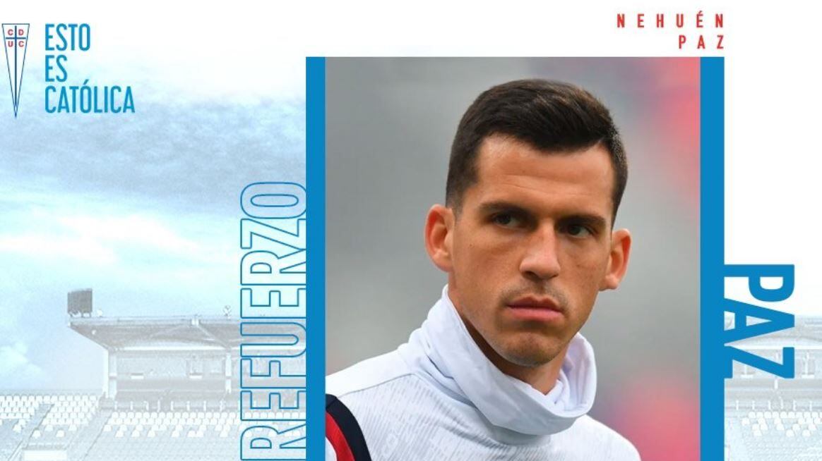 Plantel cerrado: Nehuén Paz fue oficializado como el último refuerzo de Universidad Católica