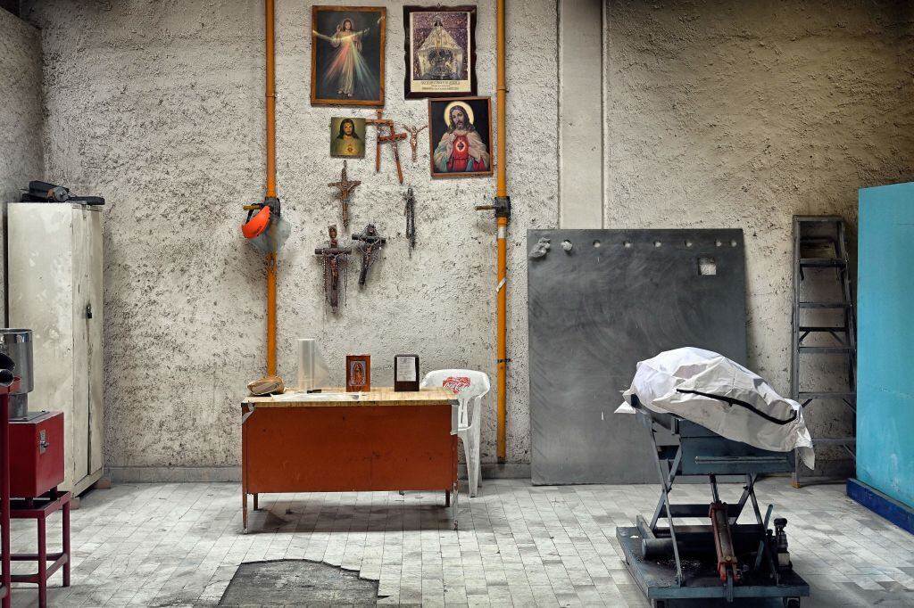 Víctima del Covid-19 en un crematorio de México